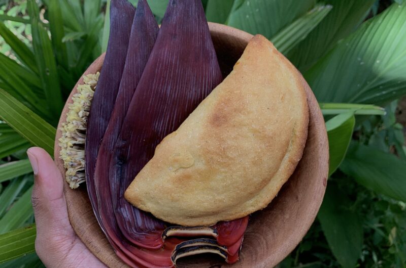 Empanada coração de Bananeira
