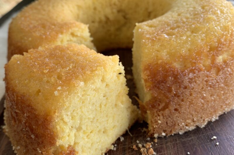 Bolo de Milho e Massa de mandioca.
